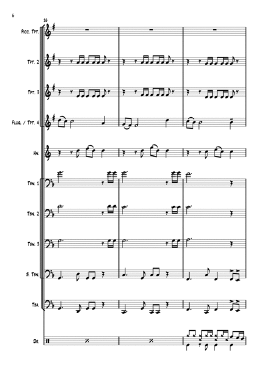 The Lonely Shepherd Brass Ensemble scores gallery preview page 6