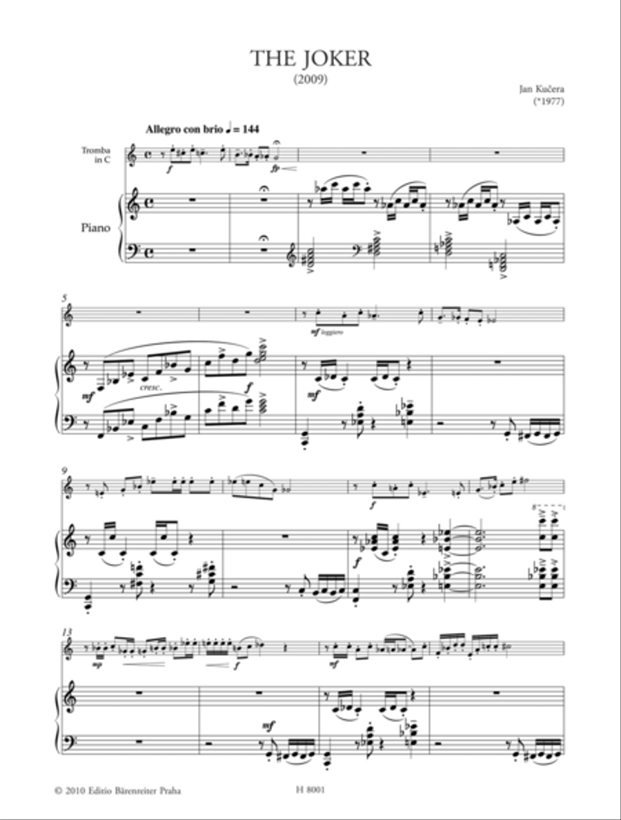 The Joker for Trumpet and Piano Trumpet Solo scores gallery preview page 2