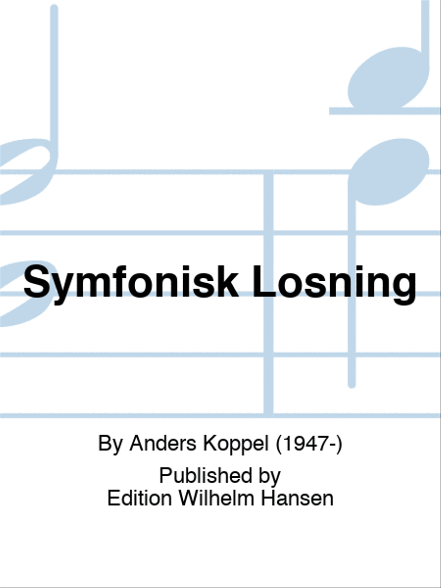 Symfonisk Løsning Piano Accompaniment scores gallery preview page 1