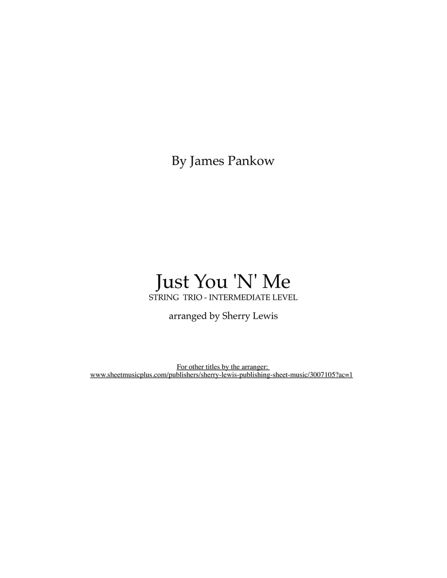 Just You 'n' Me String Trio scores gallery preview page 2