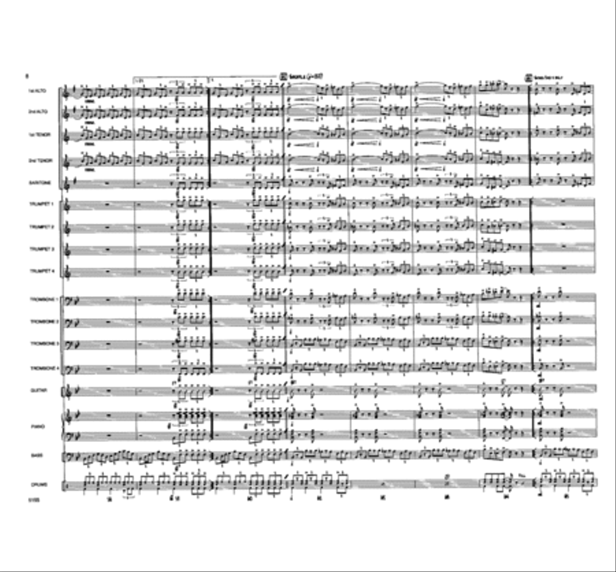 Touchin' All The Basses Jazz Ensemble scores gallery preview page 9