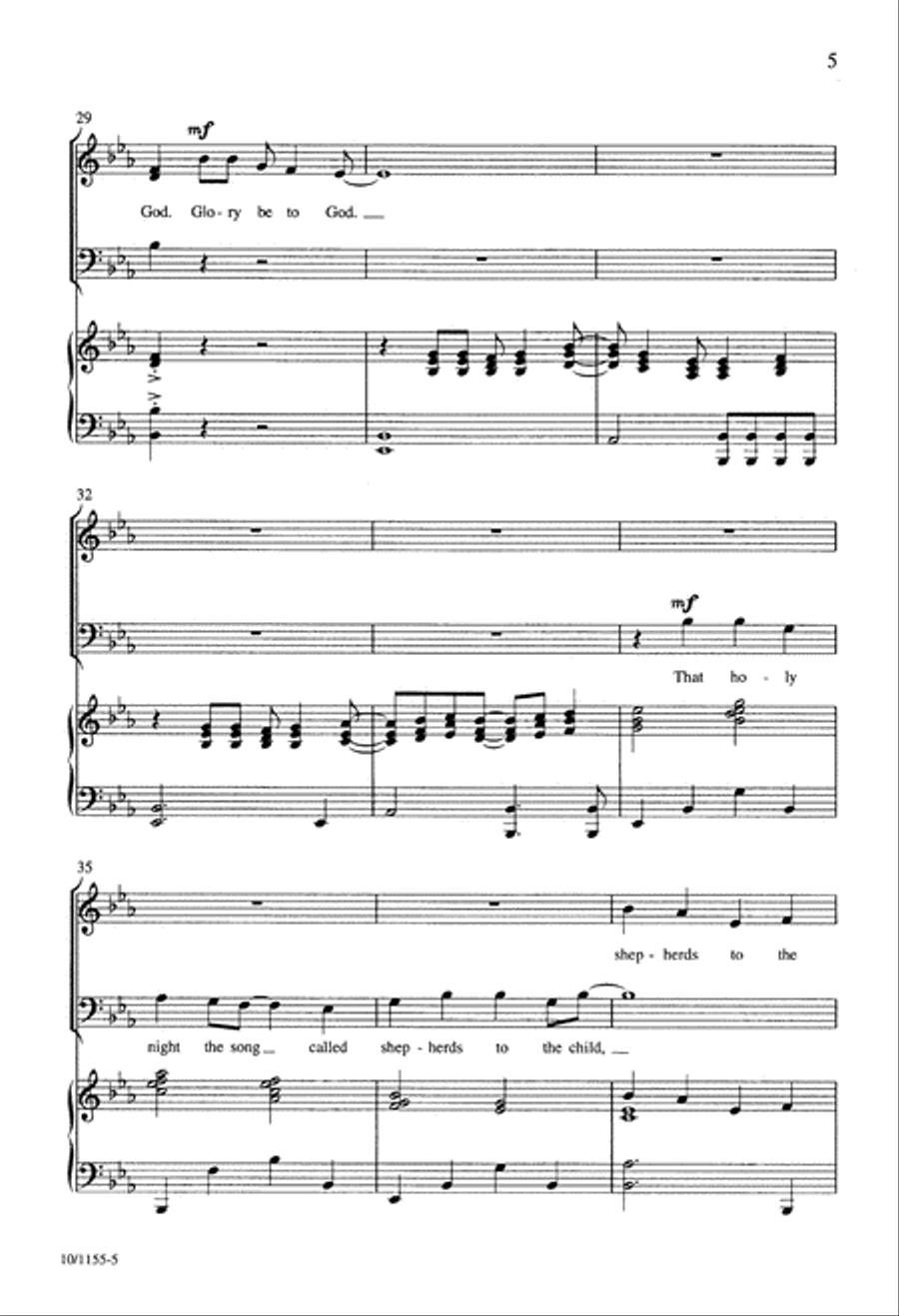 Angel Song 4-Part scores gallery preview page 5