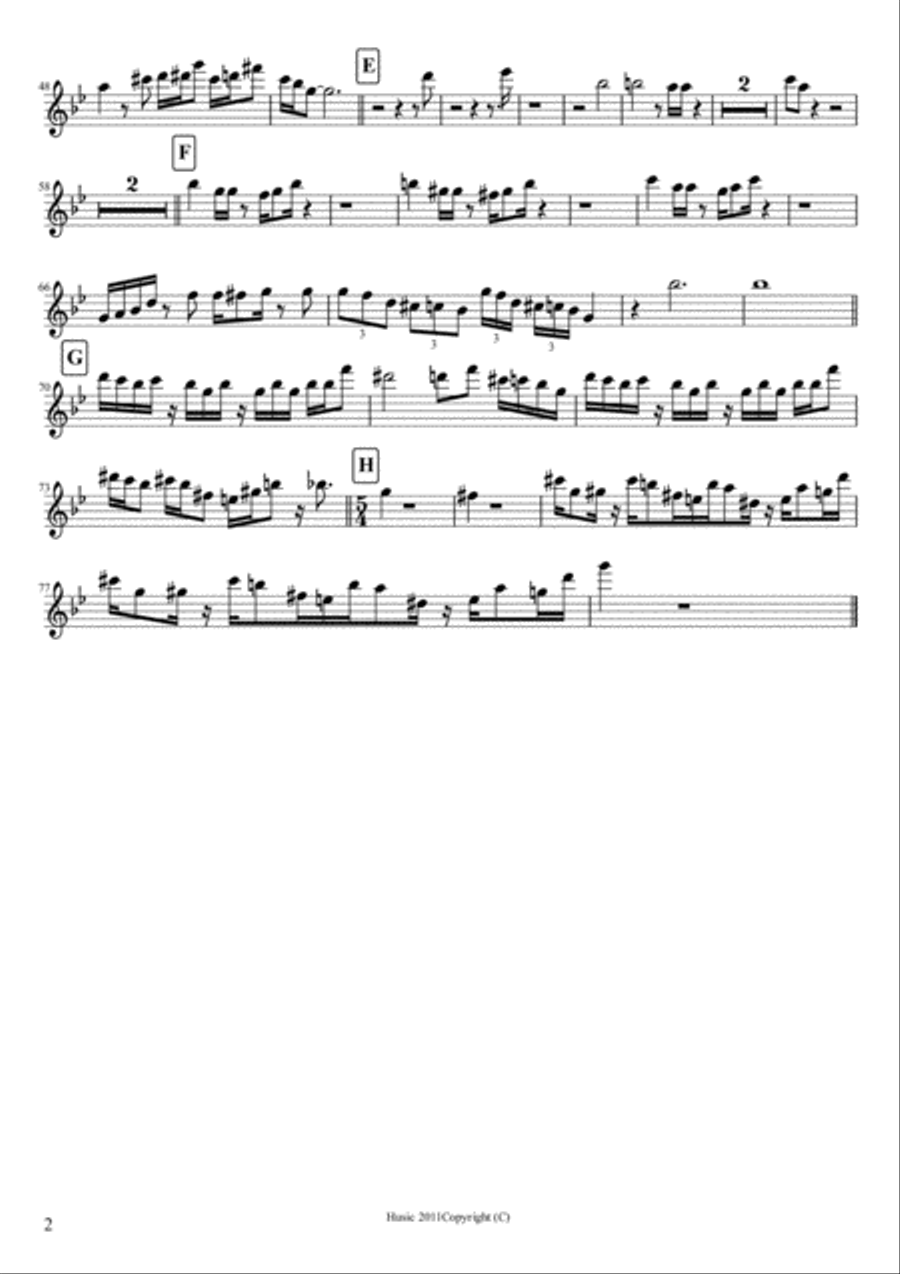 Stage Band South Theme Stage Band South Theme Jazz Ensemble scores gallery preview page 2