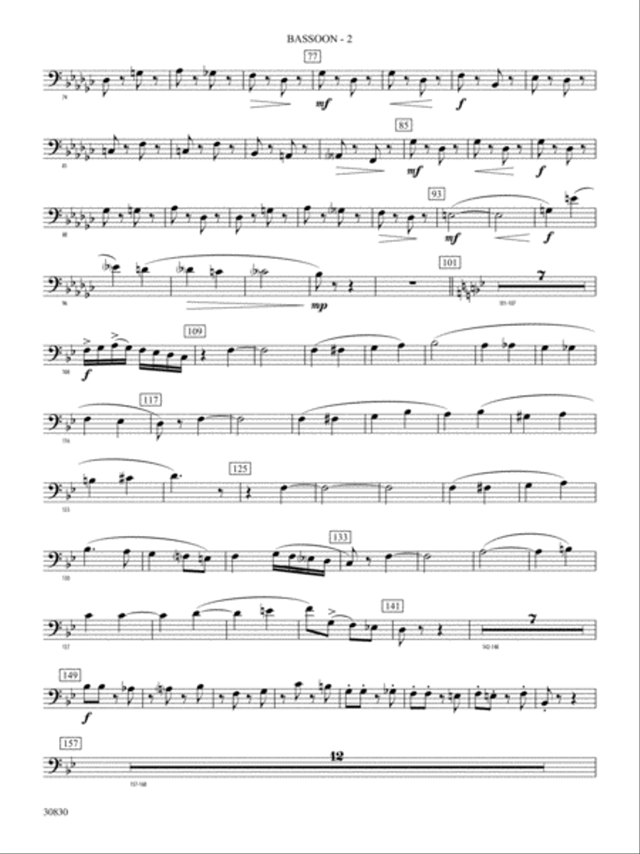 Oxford Street (March): Bassoon Concert Band scores gallery preview page 2