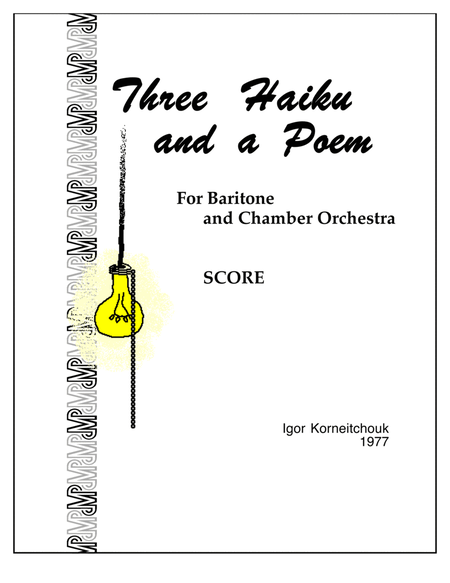Three Haiku and a Poem - Score Only image number null