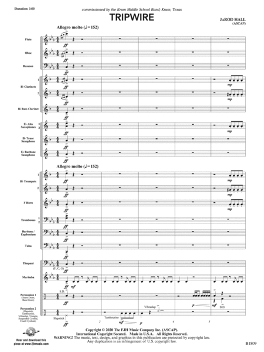 Tripwire: Score Concert Band scores gallery preview page 3