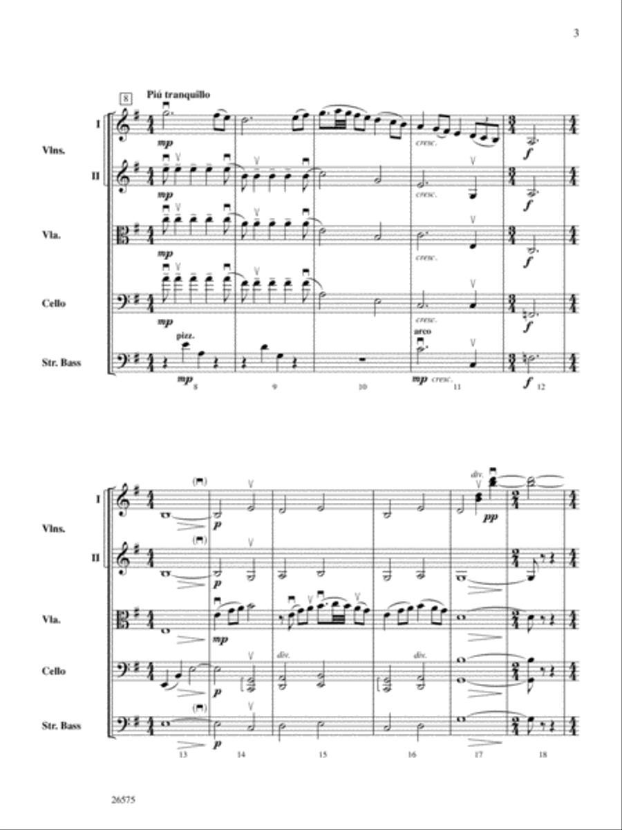 Of Glorious Plumage: Score String Orchestra scores gallery preview page 3