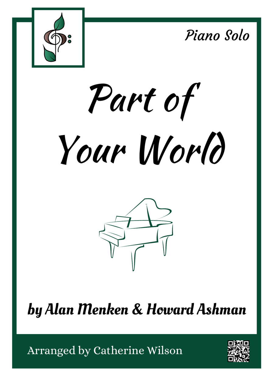 Part Of Your World Piano Solo scores gallery preview page 1