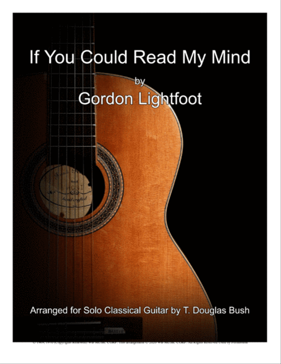 If You Could Read My Mind Guitar Solo scores gallery preview page 1