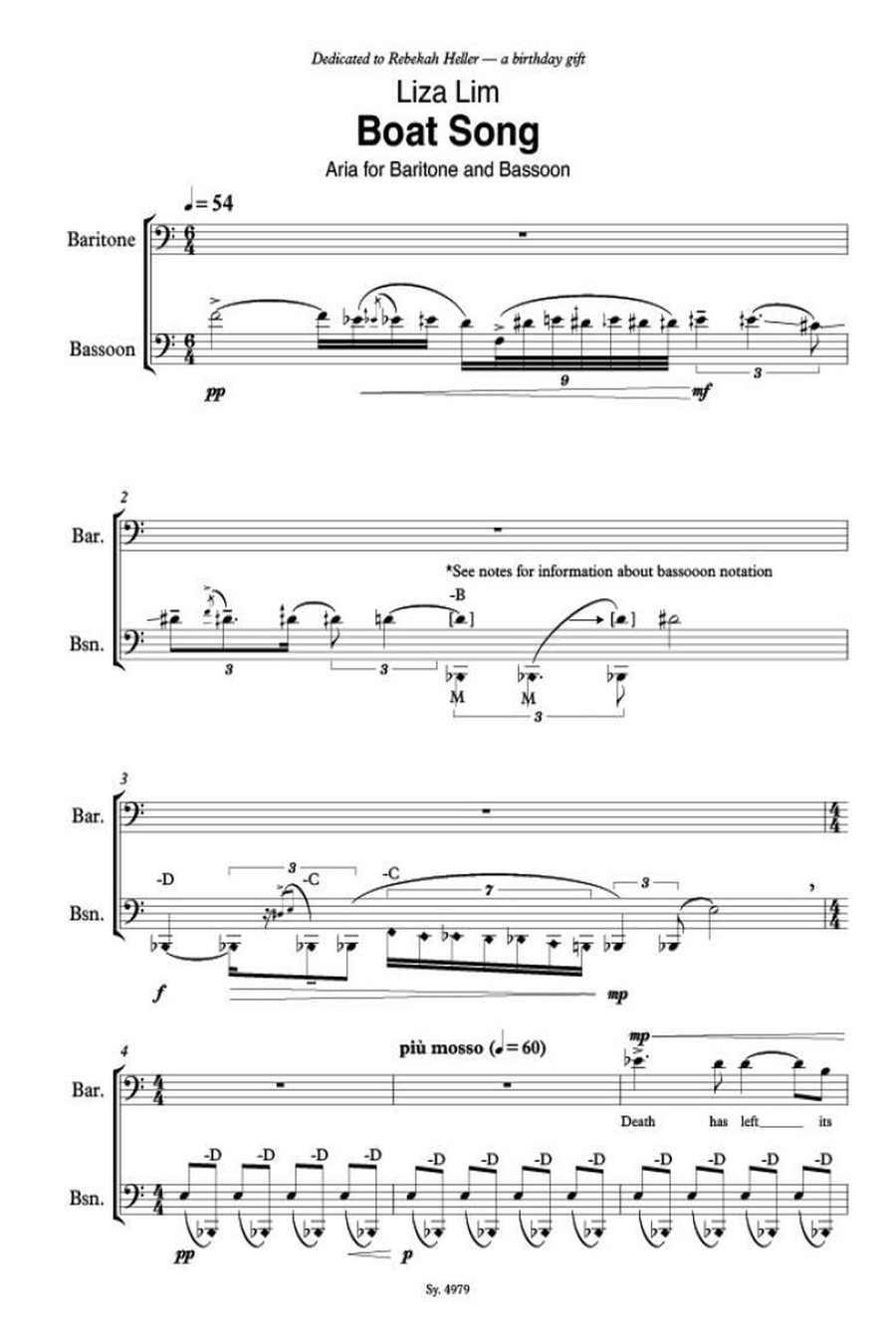 Boat Song Bassoon scores gallery preview page 2