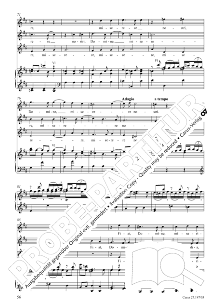 Te Deum in D a due cori SSATB scores gallery preview page 56