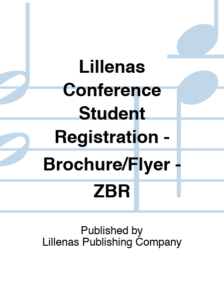 Lillenas Conference Student Registration - Brochure/Flyer - ZBR