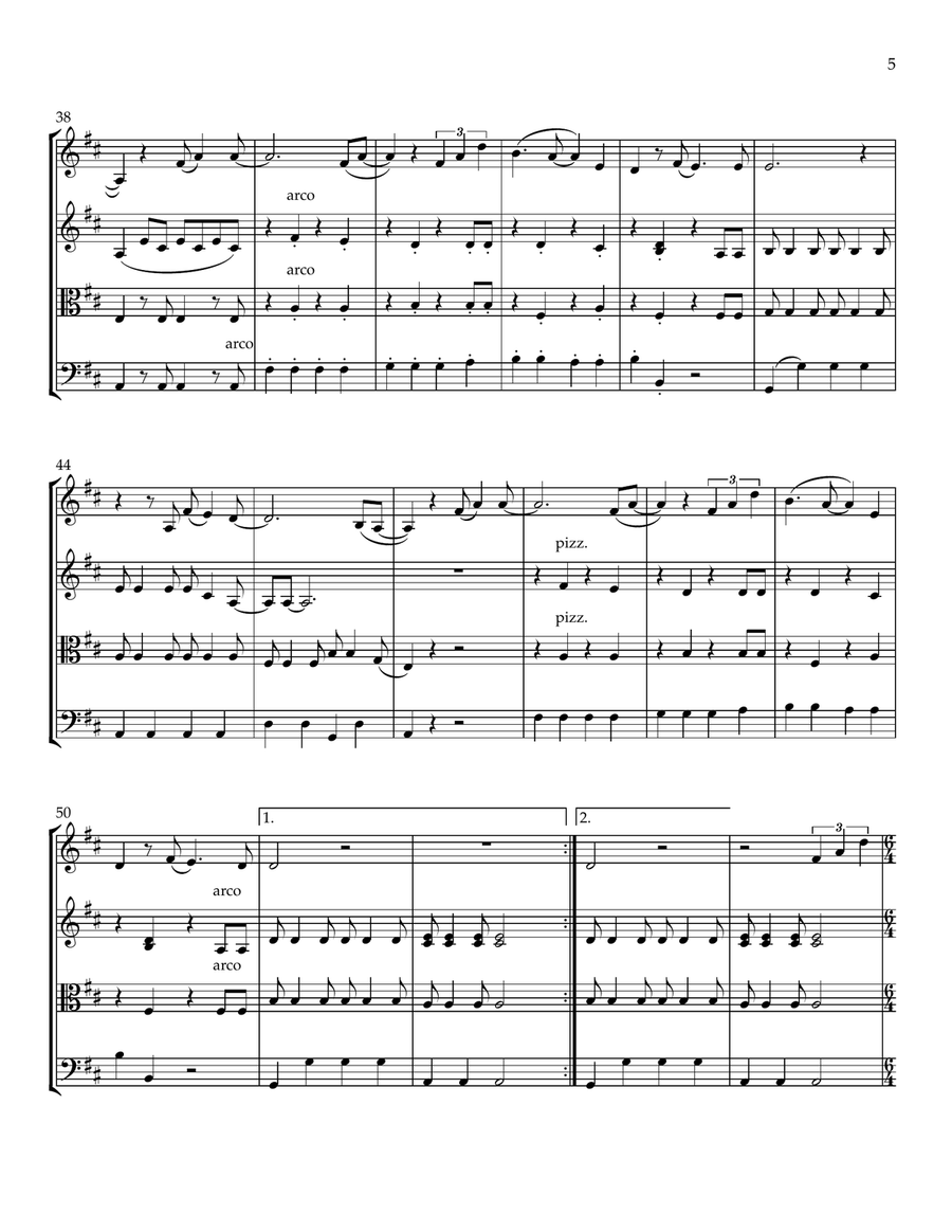Feels Like Home String Quartet scores gallery preview page 6