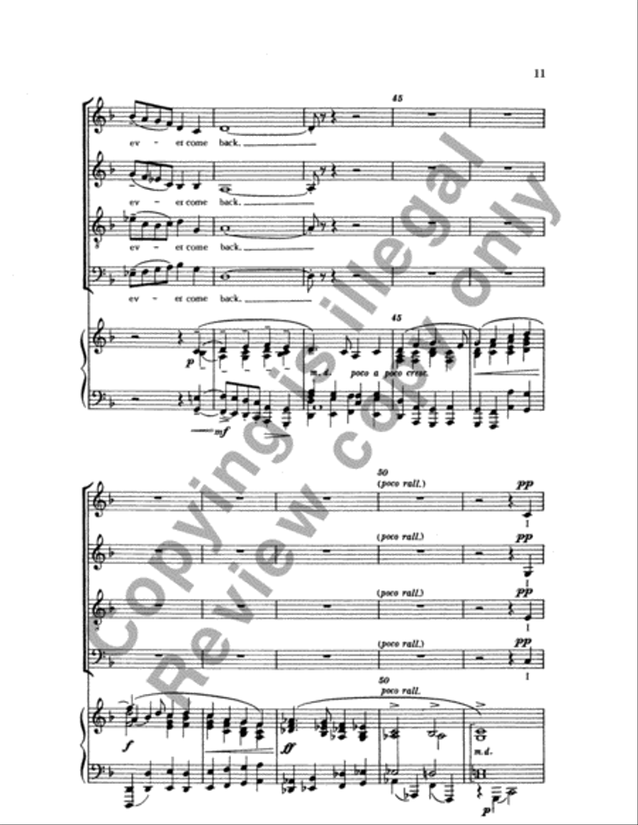 The Road Not Taken - SATB - From "Frostiana" image number null