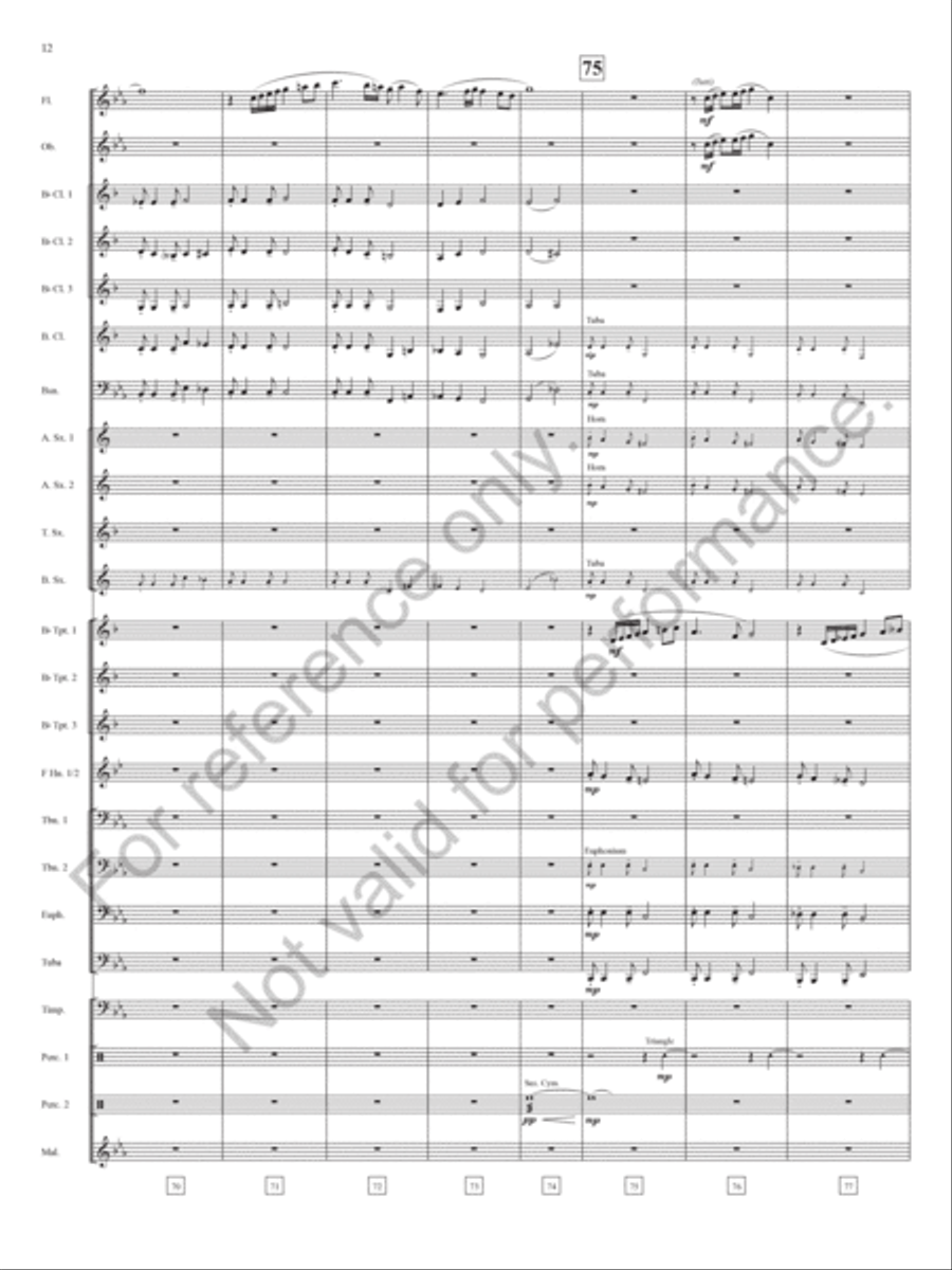 Praeludium Praeludium Concert Band scores gallery preview page 13