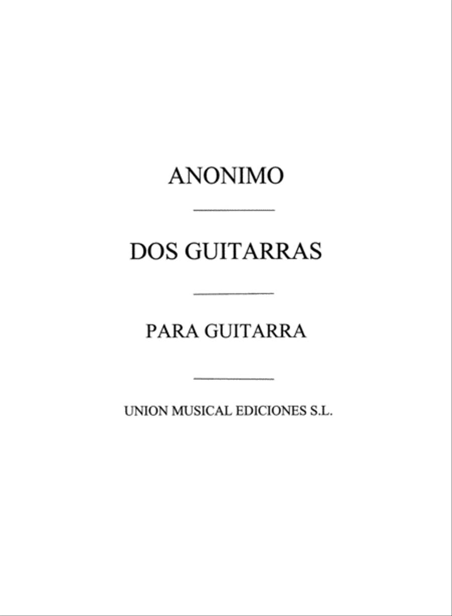 Dos Guitarras Cancion Popular Rusa Acoustic Guitar scores gallery preview page 1