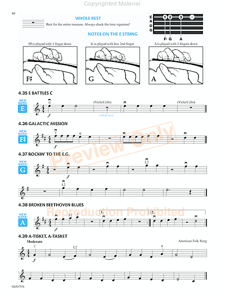 Measures of Success for String Orchestra-Violin Book 1