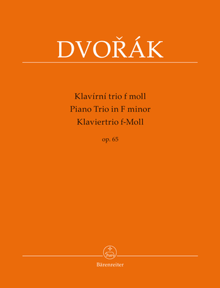 Book cover for Piano Trio F minor op. 65
