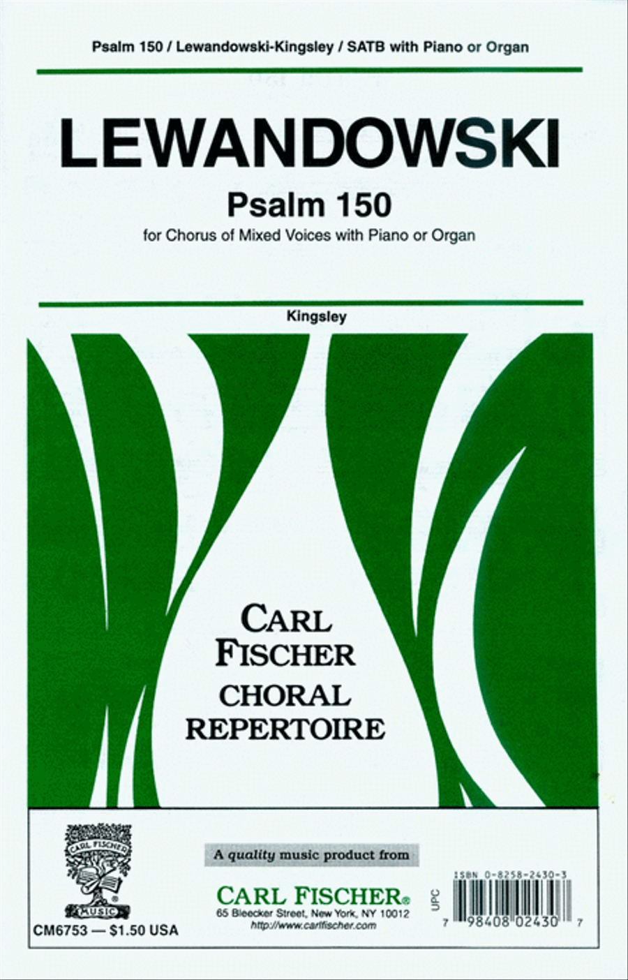 Psalm 150 4-Part scores gallery preview page 1