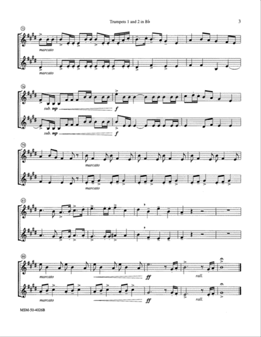 God's Right Hand and Holy Arm Choir scores gallery preview page 4