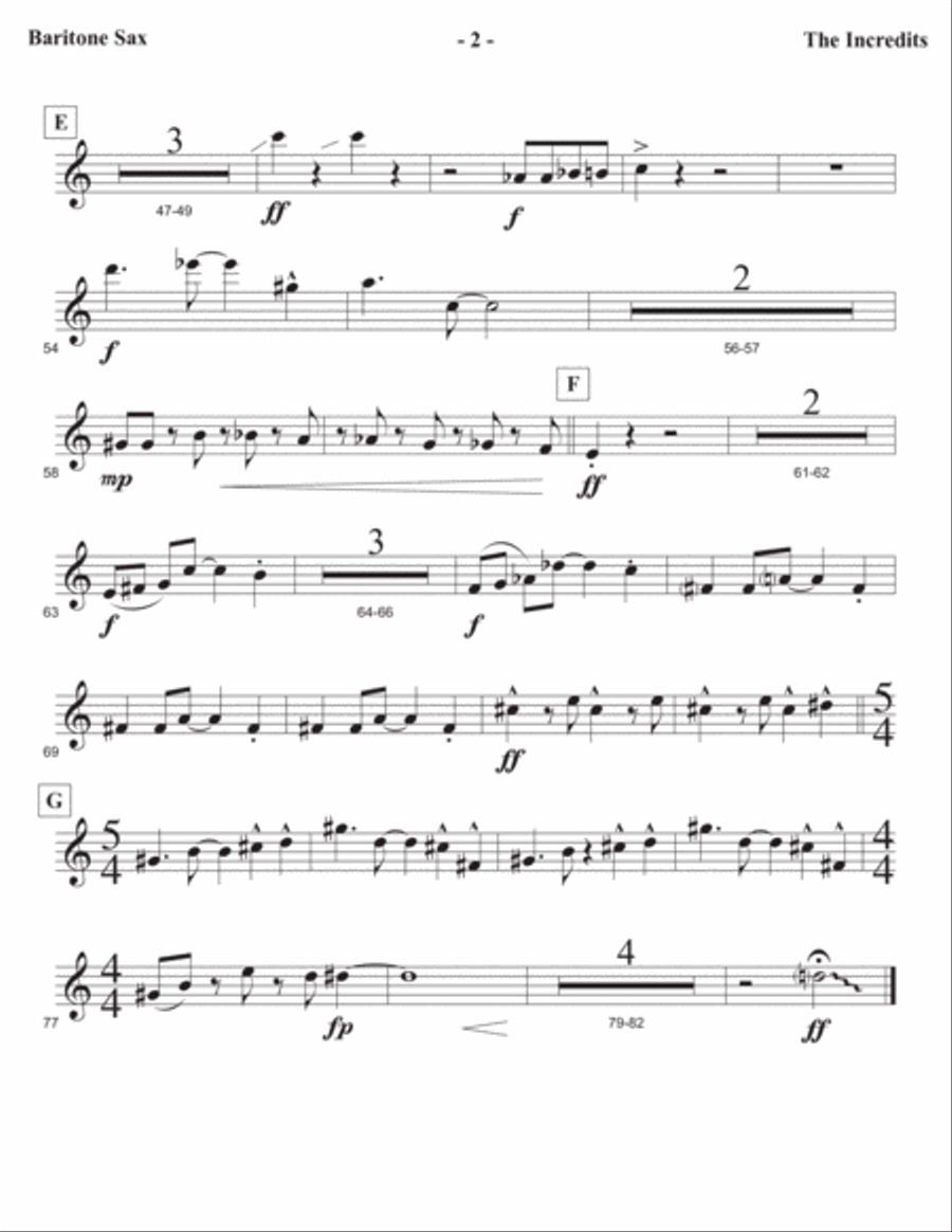 The Incredits The Incredits Full Orchestra scores gallery preview page 4