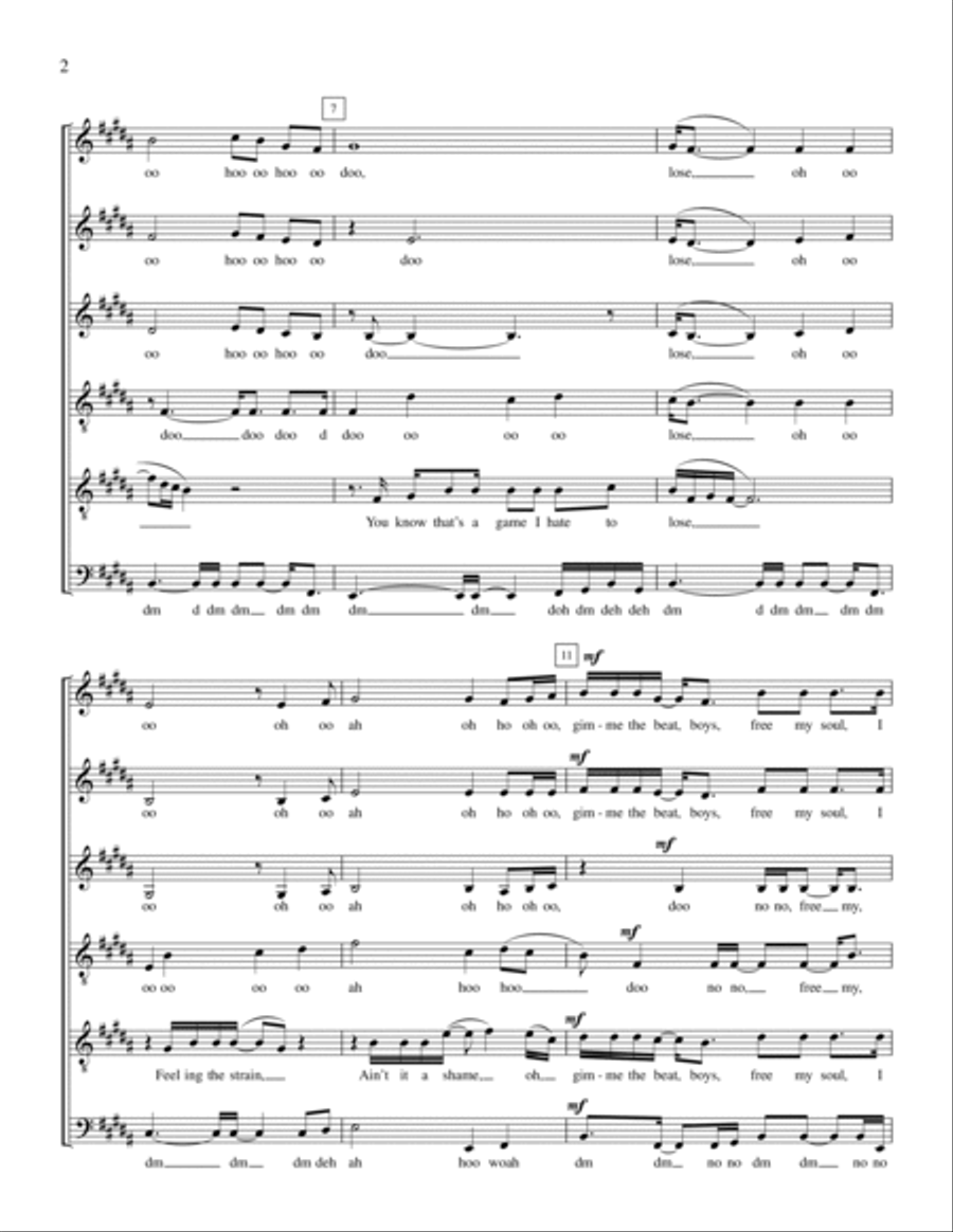 Drift Away A Cappella scores gallery preview page 2