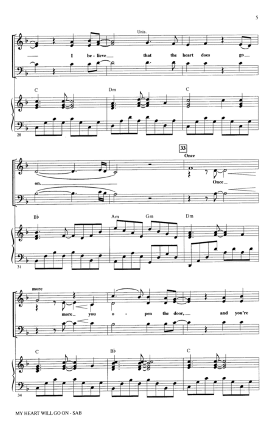 My Heart Will Go On (Love Theme From 'Titanic') (arr. Alan Billingsley) 3-Part scores gallery preview page 4