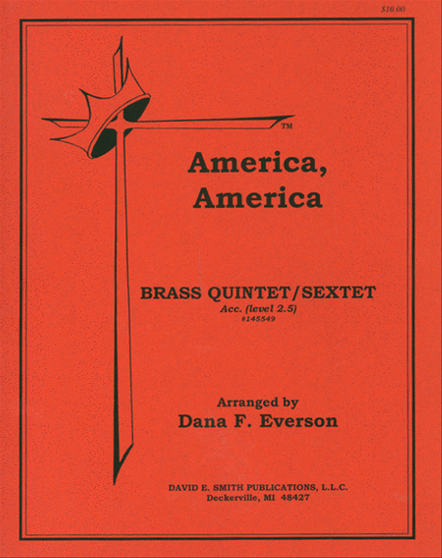 America, America America, America Brass Quintet scores gallery preview page 1