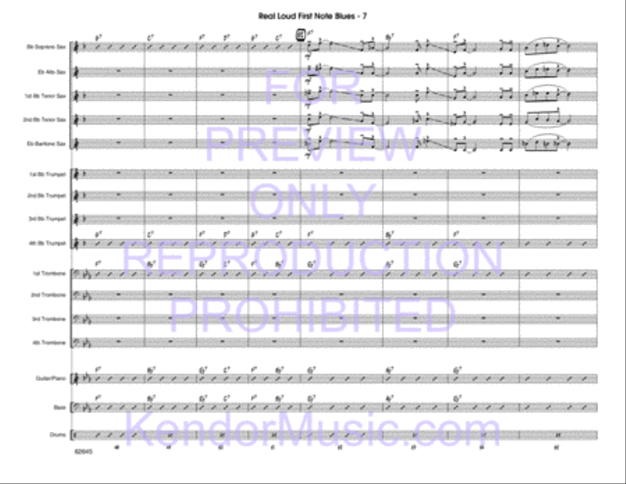 Real Loud First Note Blues Choir scores gallery preview page 8