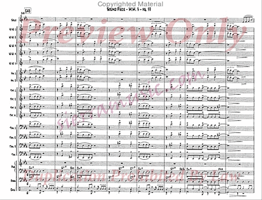 Sound Piece For Jazz Orchestra Big Band scores gallery preview page 40