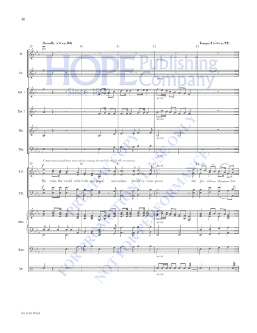 Joy to the World: A Celebration of Carols Clarinet scores gallery preview page 11