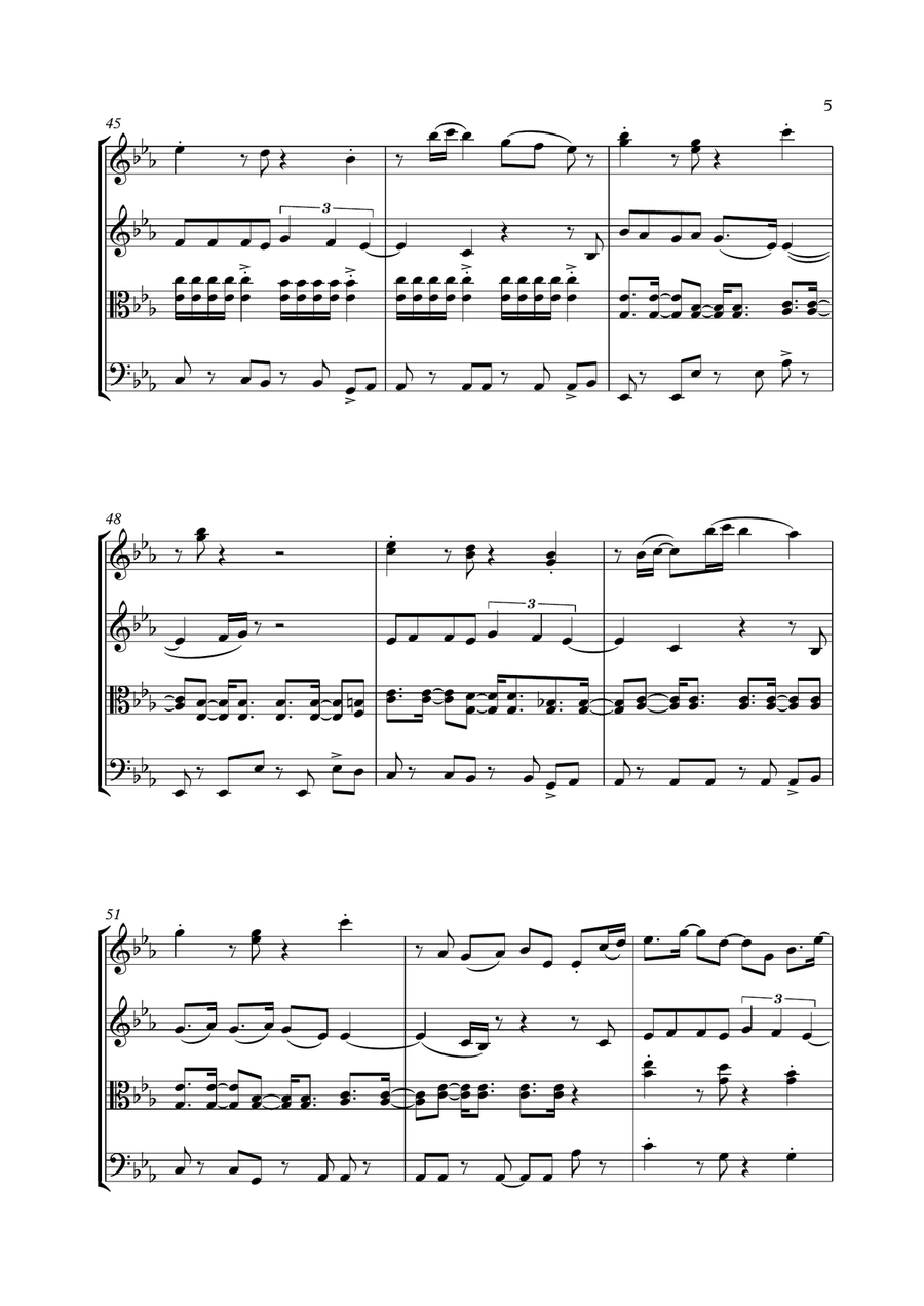 Symphony String Quartet scores gallery preview page 5
