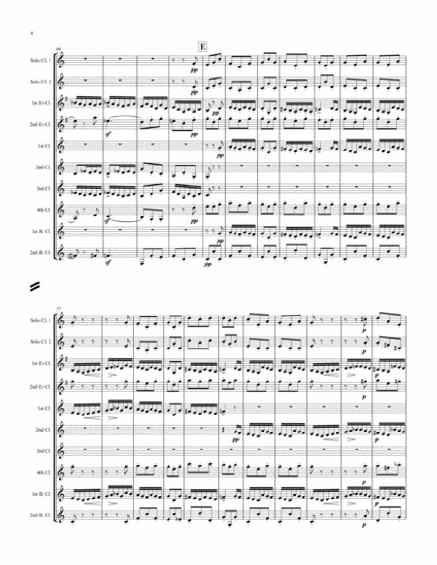 Mendelssohn Scherzo from A Midsummer Night's Dream Woodwind Ensemble scores gallery preview page 4
