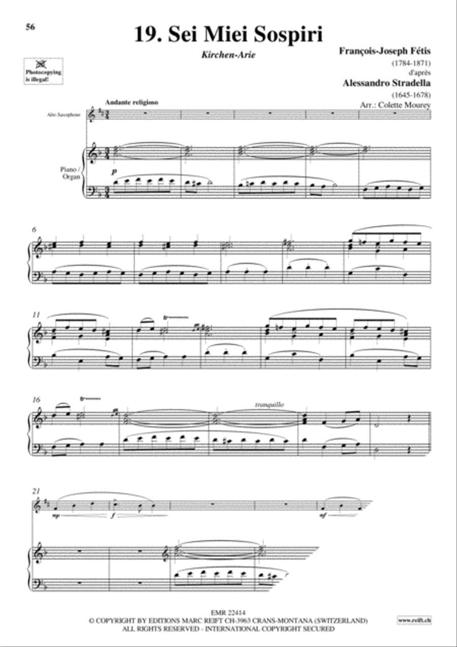 20 Greatest Arias Alto Saxophone scores gallery preview page 21