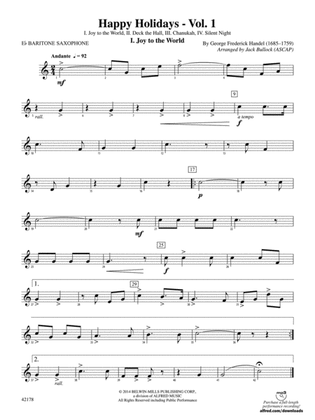 Happy Holidays---Vol. 1: E-flat Baritone Saxophone