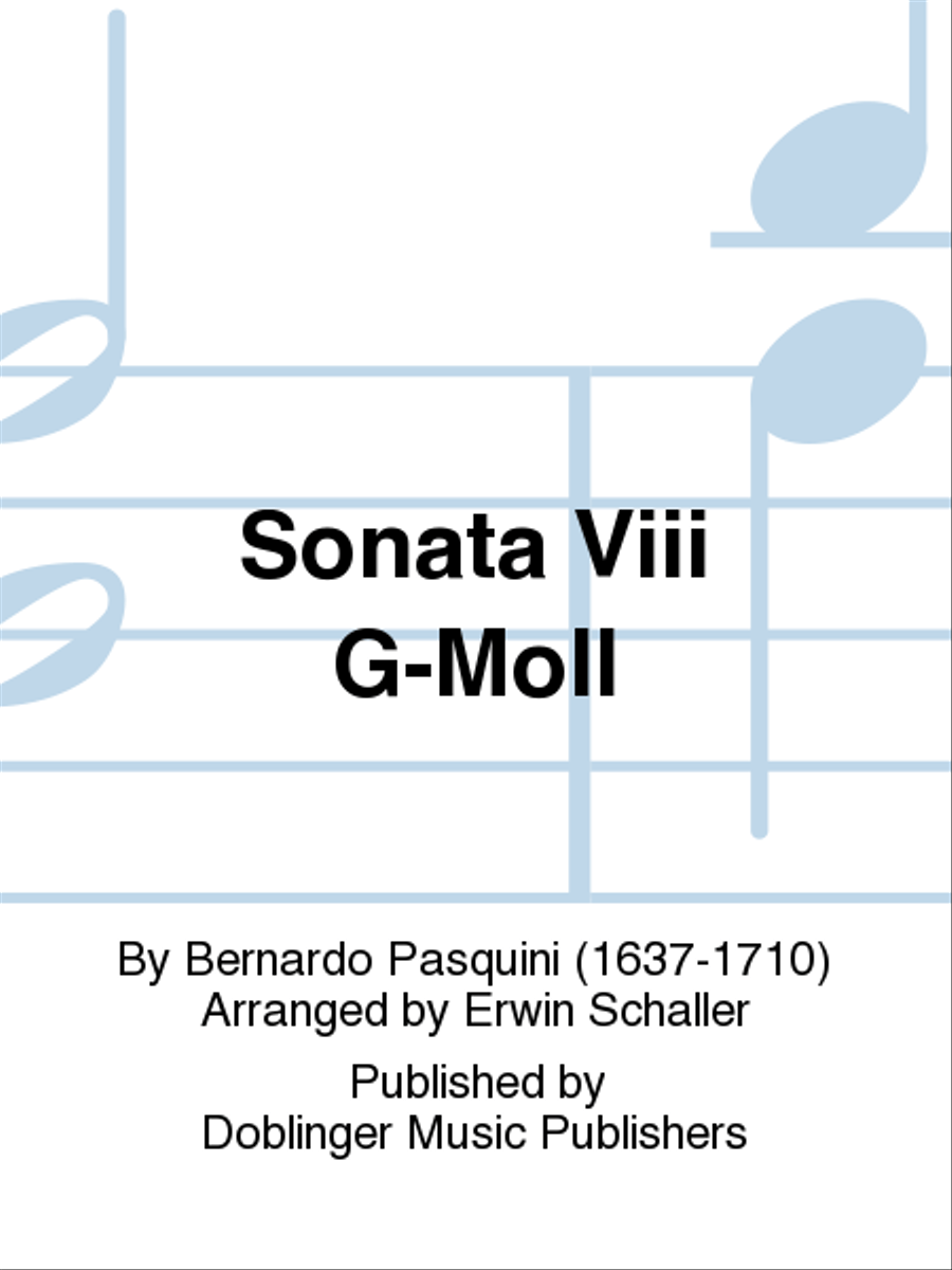 Sonata VIII g-moll Performance Score scores gallery preview page 1
