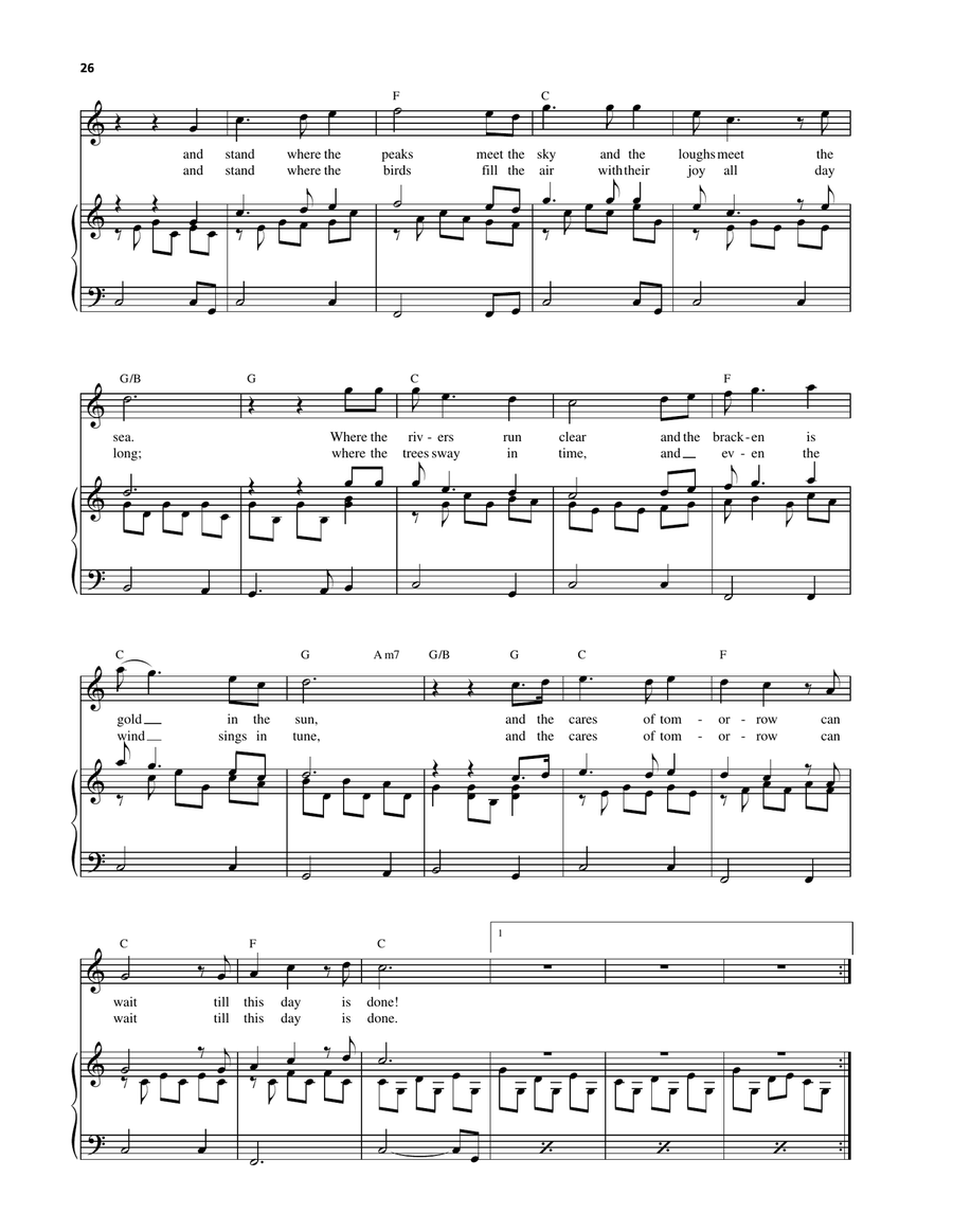 Come By The Hills (Buachaill On Eirne) Voice scores gallery preview page 3