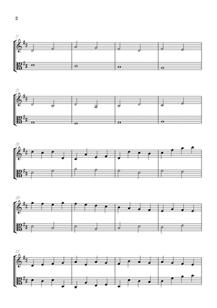 Pachelbel Canon in D • violin & viola duet sheet music image number null