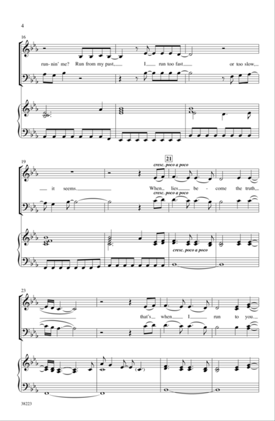 I Run to You: The Hits of Lady Antebellum - SoundTrax CD (CD only) Choir scores gallery preview page 4