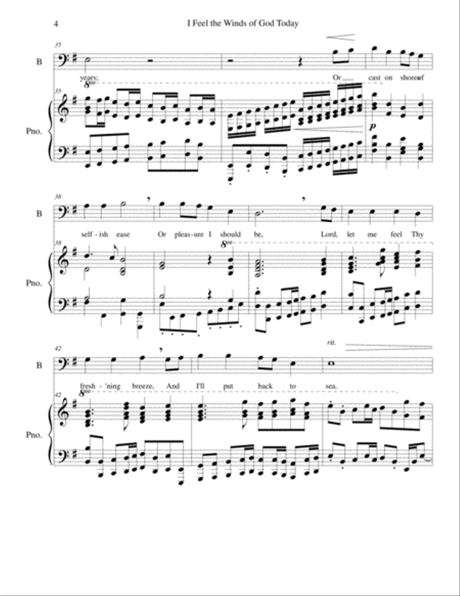 I Feel the Winds of God Today Voice Solo scores gallery preview page 4