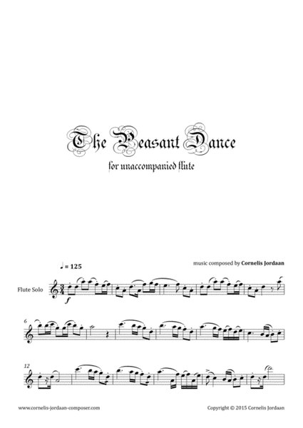 The Peasant Dance, for unaccompanied flute image number null