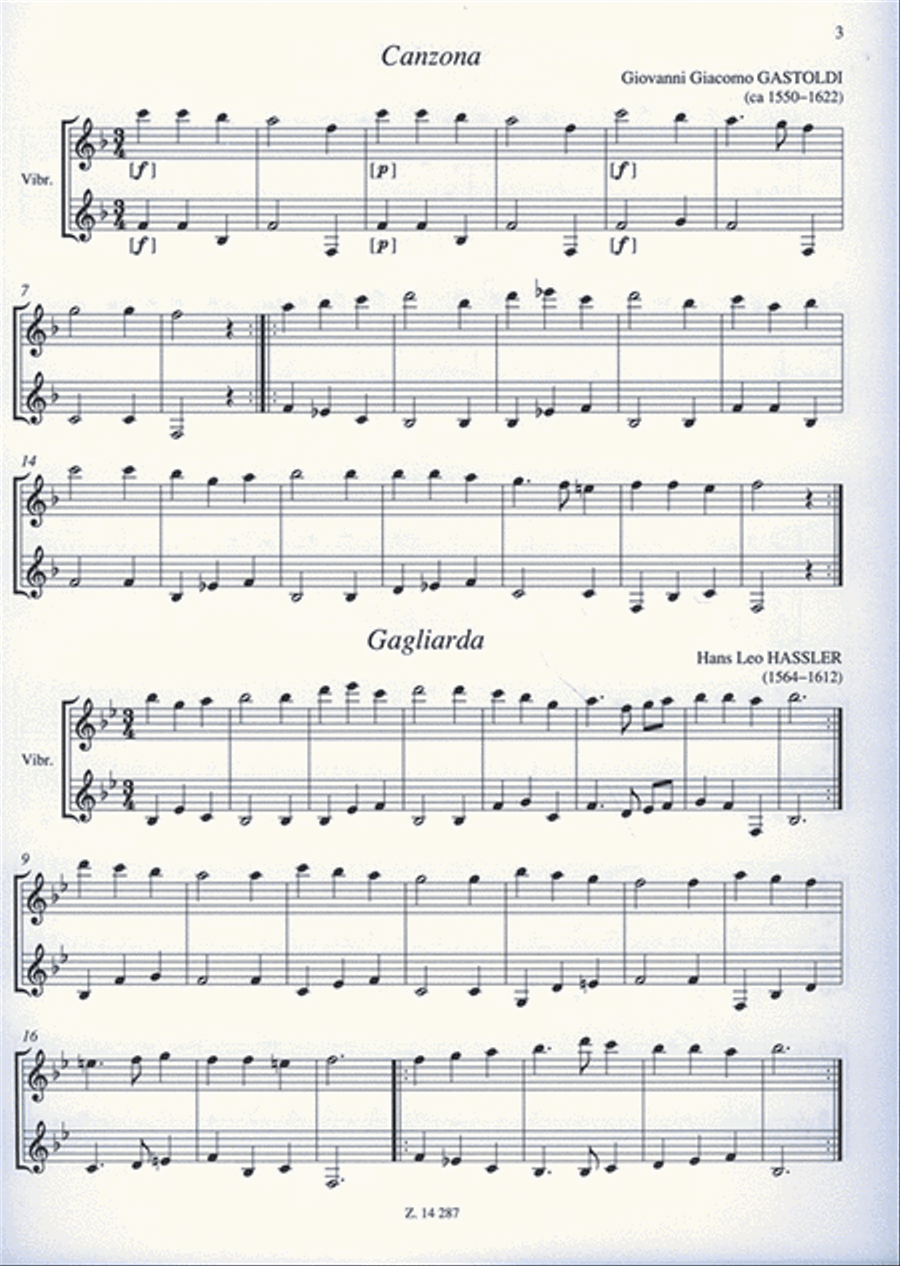 Schlagzeugmusik zu zweit für Anfänger (für Vibraph Percussion scores gallery preview page 3