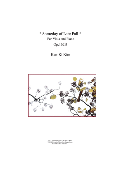 Someday of Late Fall (For Viola and Piano) image number null