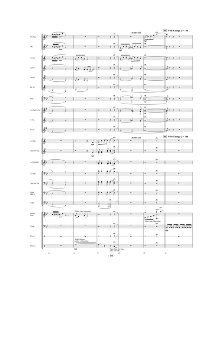 Raise Your Joys And Triumphs High Concert Band scores gallery preview page 9