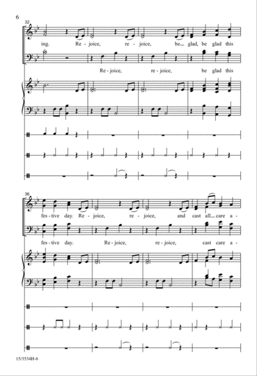 Be Glad This Festive Day 4-Part scores gallery preview page 6