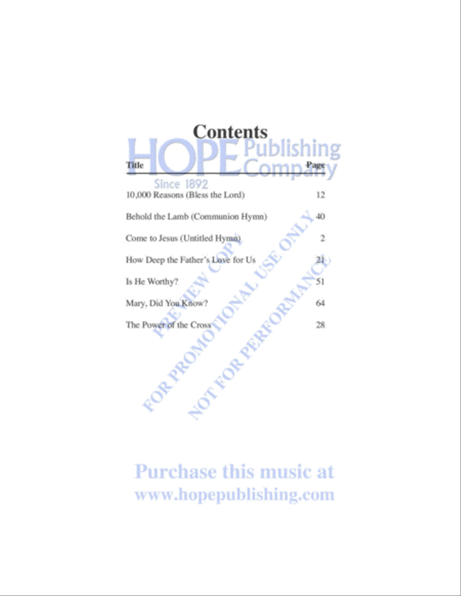 Essential Two-Part Chorals by Mark Hayes, Vol. 1 2-Part scores gallery preview page 6