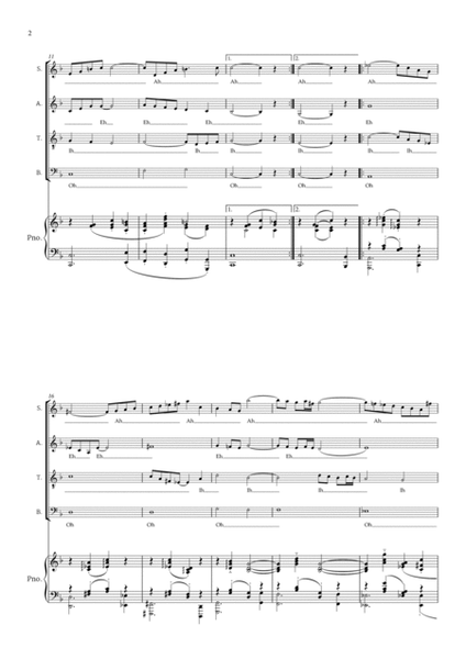 Arioso by Bach for Choir SATB and Piano image number null