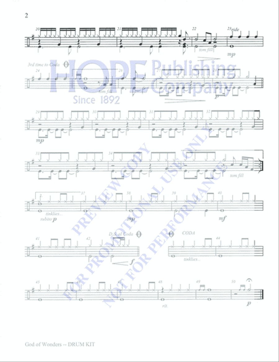 God of Wonders Choir scores gallery preview page 16