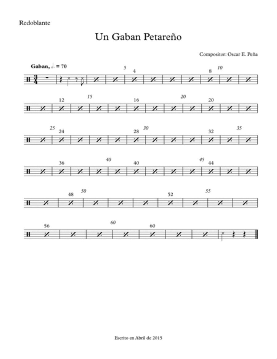 Particellas de Gaban Petareño Small Ensemble scores gallery preview page 1