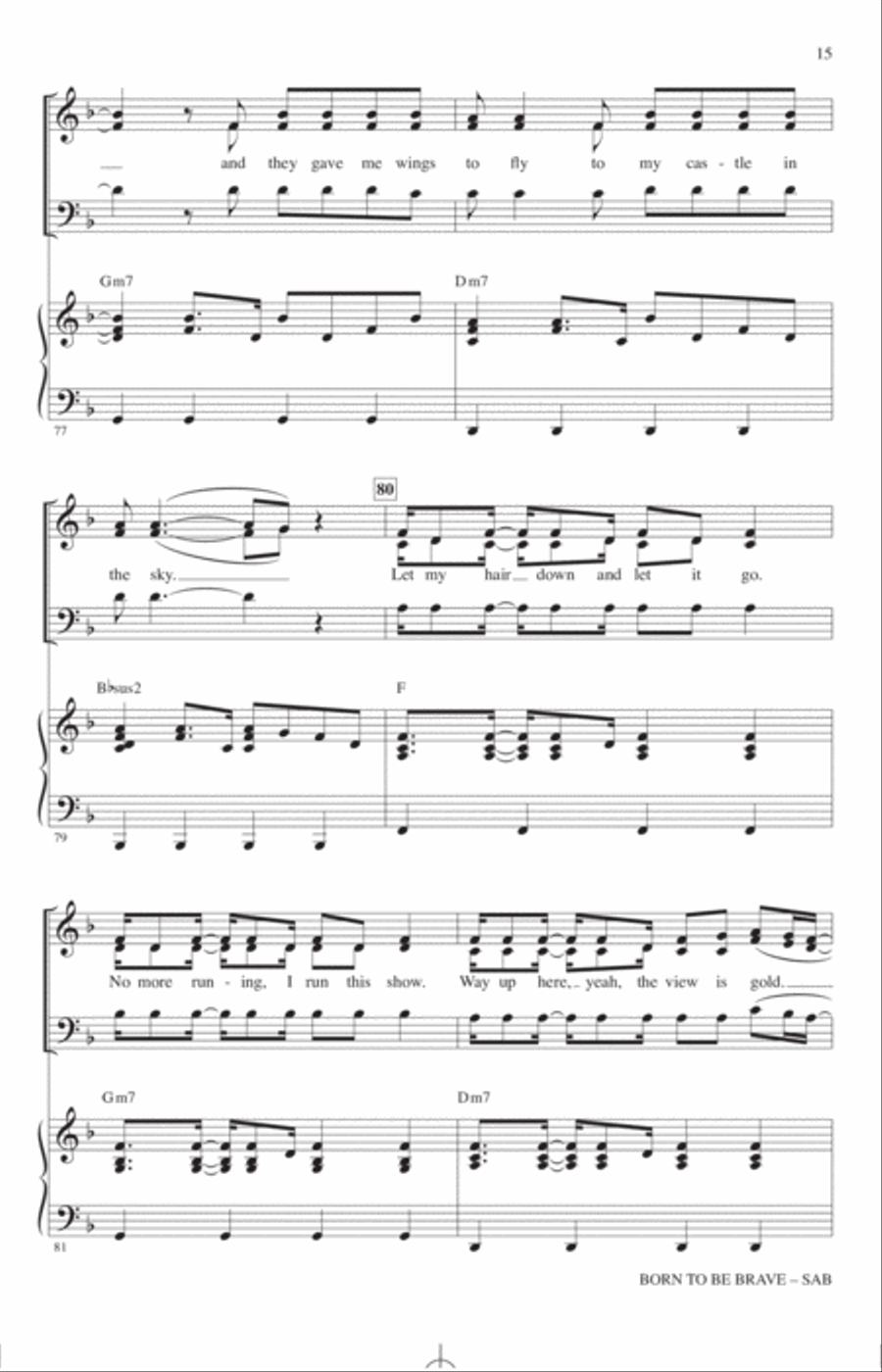 Born To Be Brave (from High School Musical: The Musical: The Series) (arr. Mac Huff) 3-Part scores gallery preview page 14